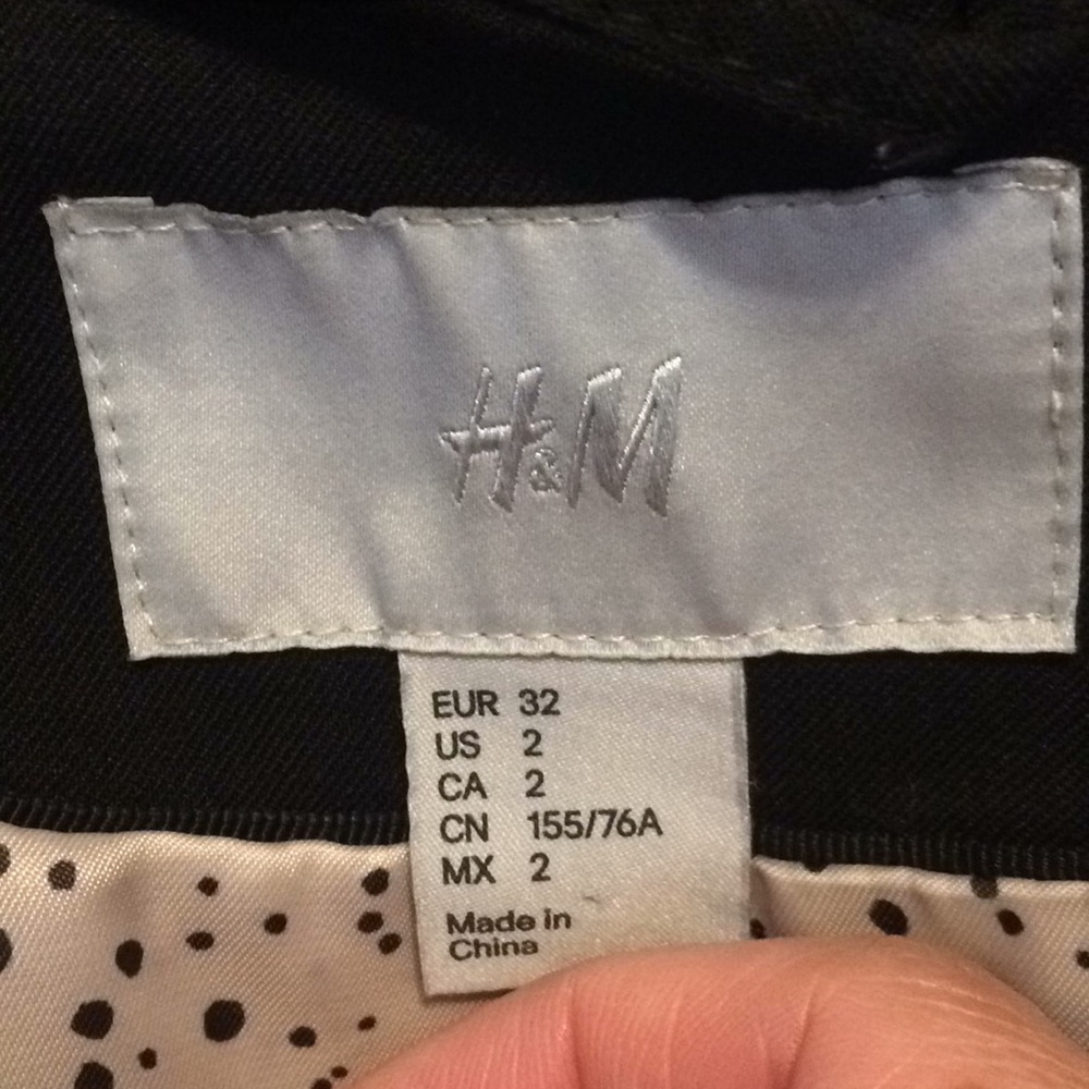 🌺H&M Black Cute Blazer-BLS#0054B🌺 - Picture 3 of 5